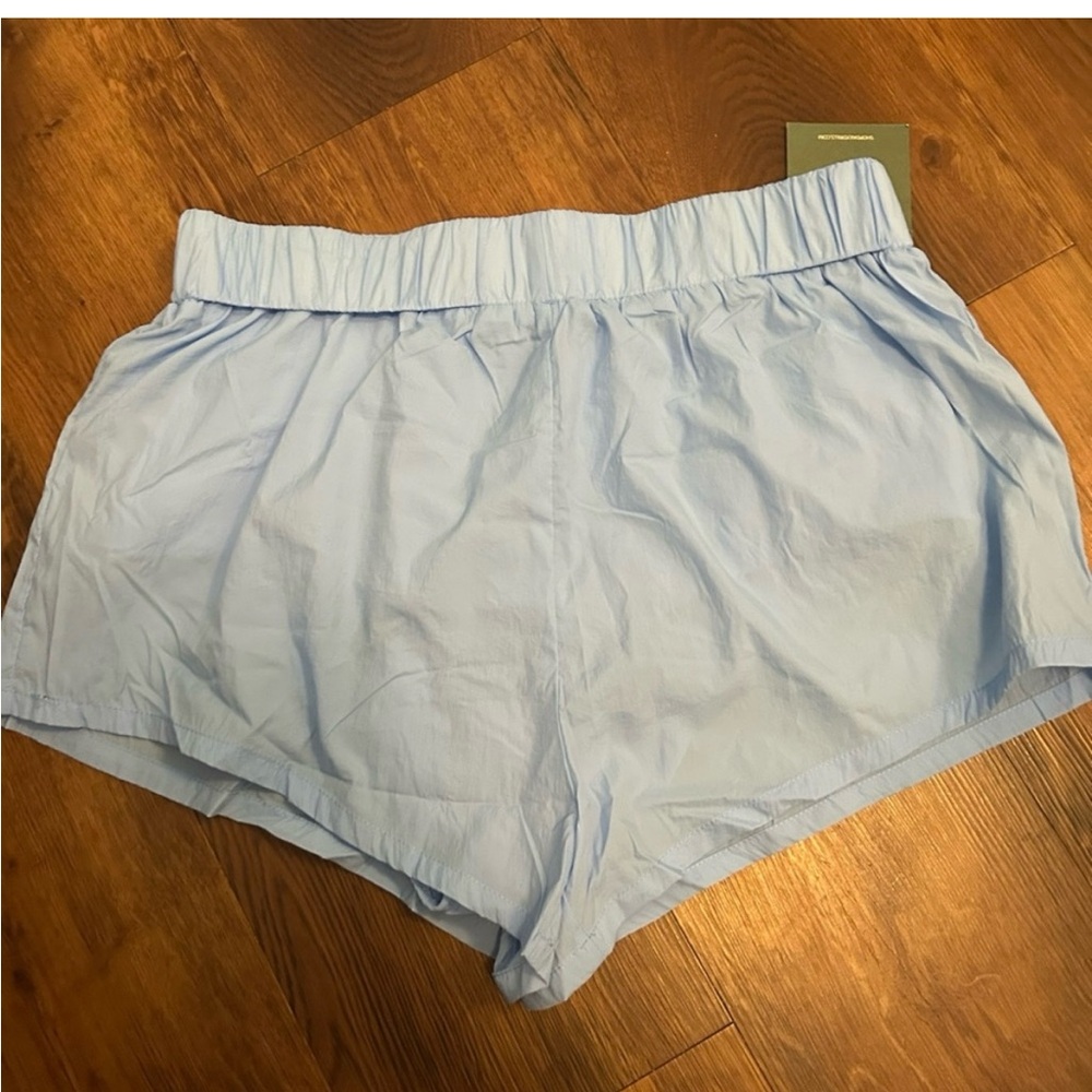 Daily Drills Sky Blue Drawstring Shorts - Picture 2 of 3